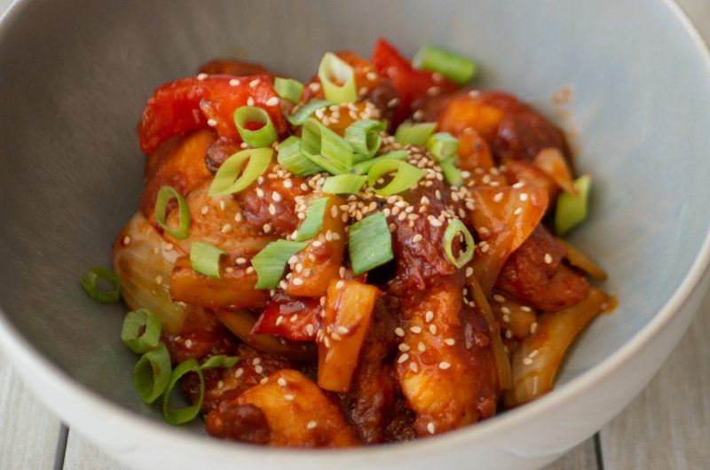 Asia Hühnchen süß-sauer