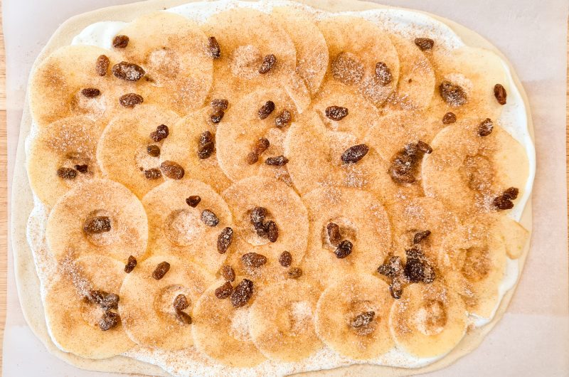 Bratapfel Flammkuchen