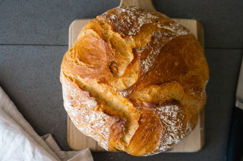 Brot über Nacht - ohne Kneten