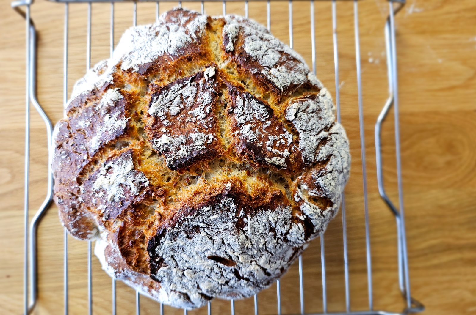 Körnerbrot ohne Kneten